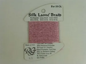Silk Lame Braid SL25 Rose Pink