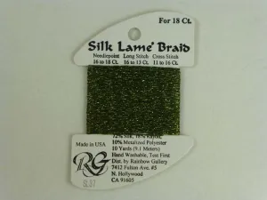 Silk Lame Braid SL37 Dark Avocado