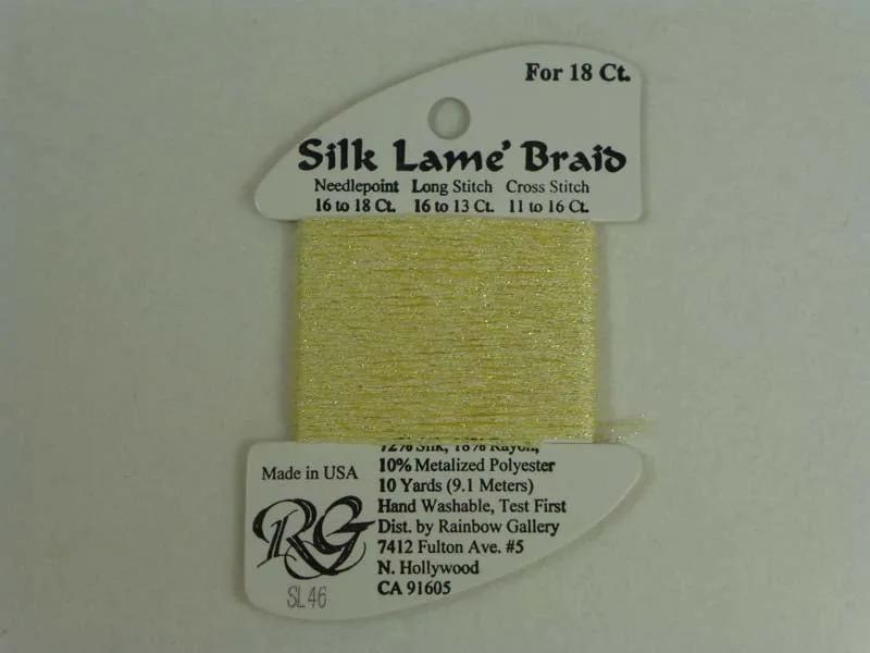 Silk Lame Braid SL46 Lemon Mist