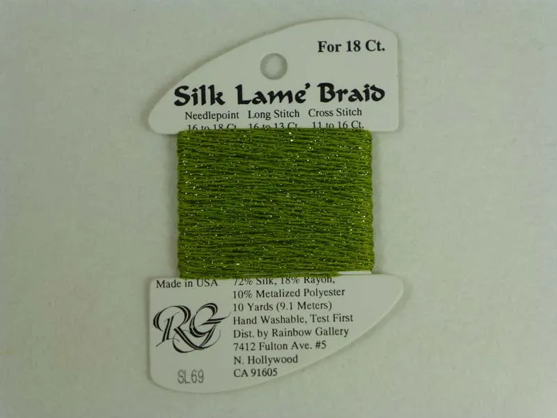 Silk Lame Braid SL69 Medium Avocado
