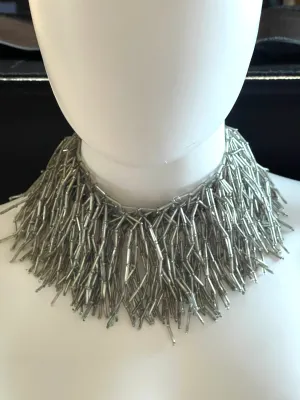 Silver Beaded Necklace