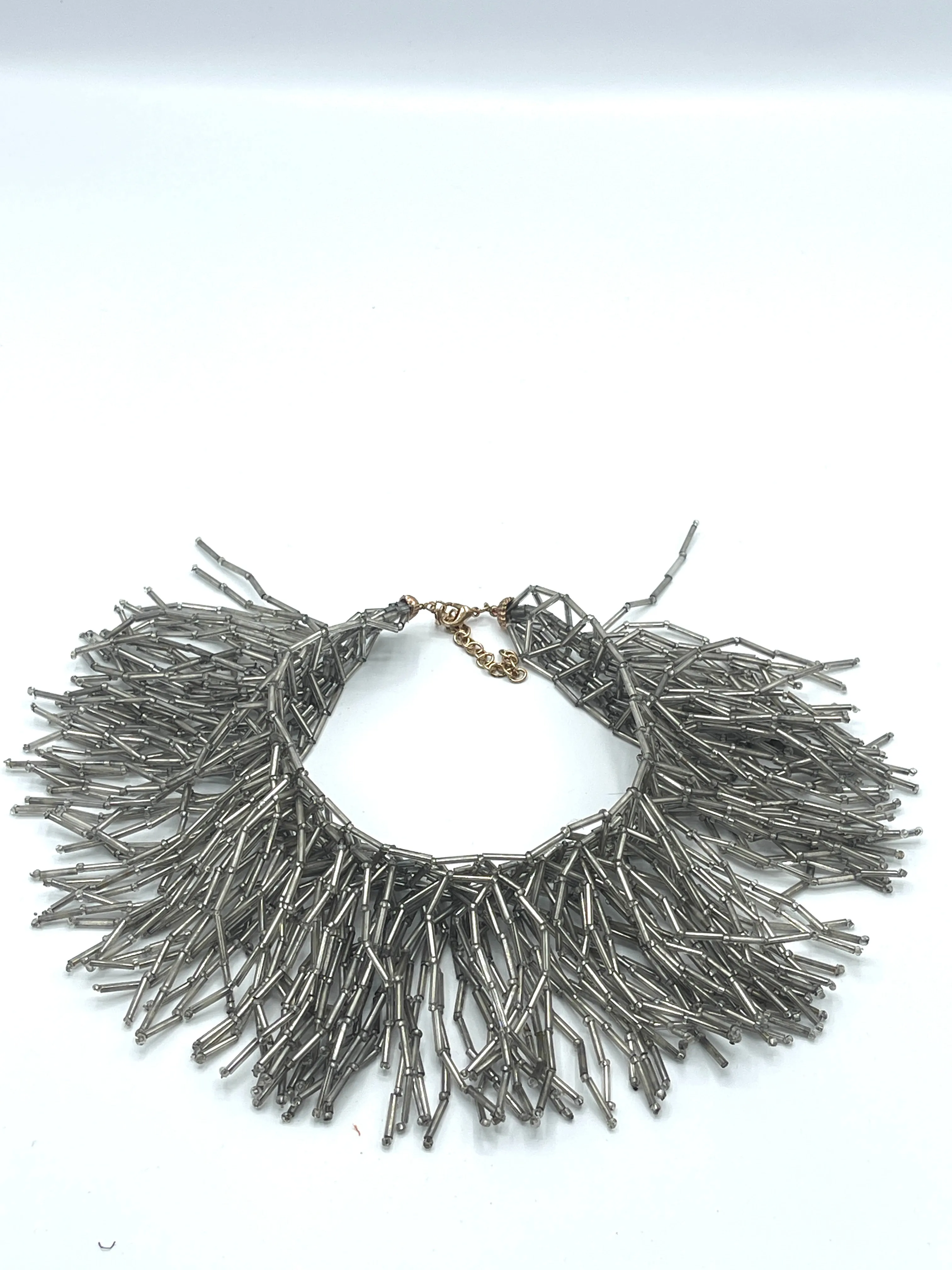 Silver Beaded Necklace