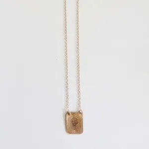 Skeleton Middle Finger Necklace - Choose Your Metal