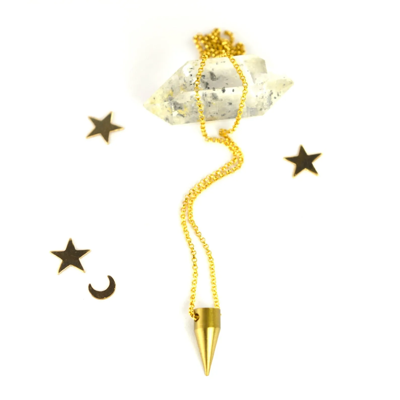 Small Brass Point Pendant