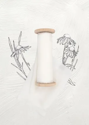 Snow Habotai Silk Ribbon