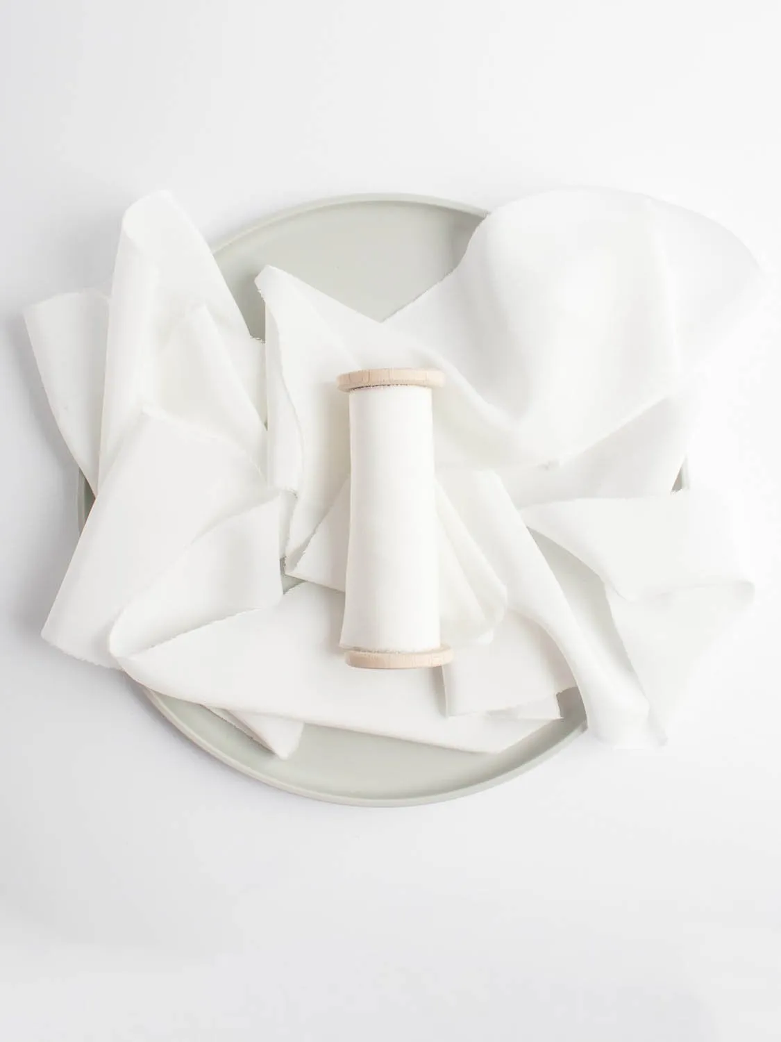 Snow Habotai Silk Ribbon