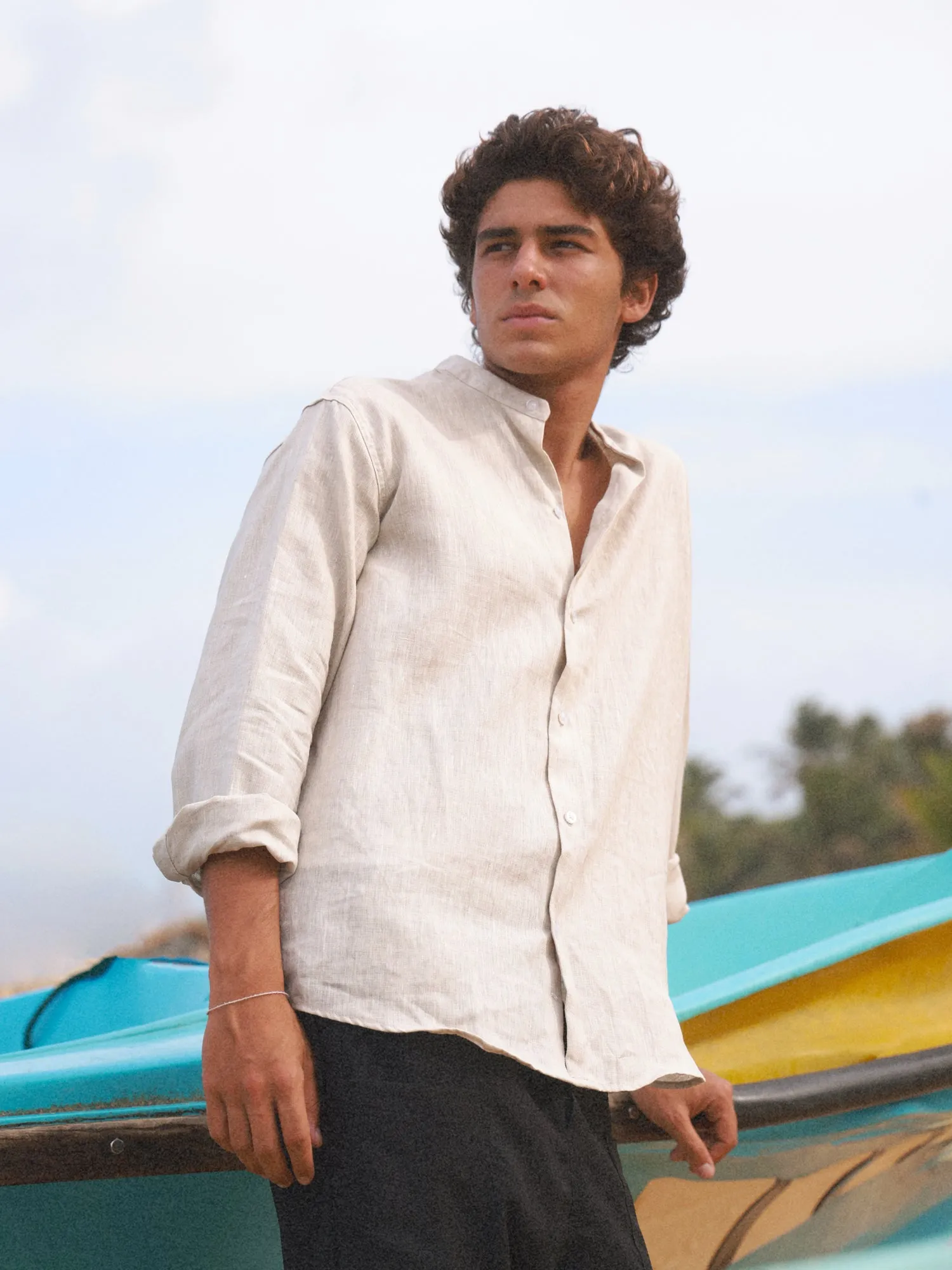 Soft cotton oversize shirt