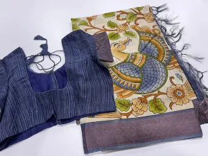 Soft Jute Linen Saree