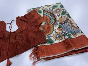 Soft Jute Linen Saree