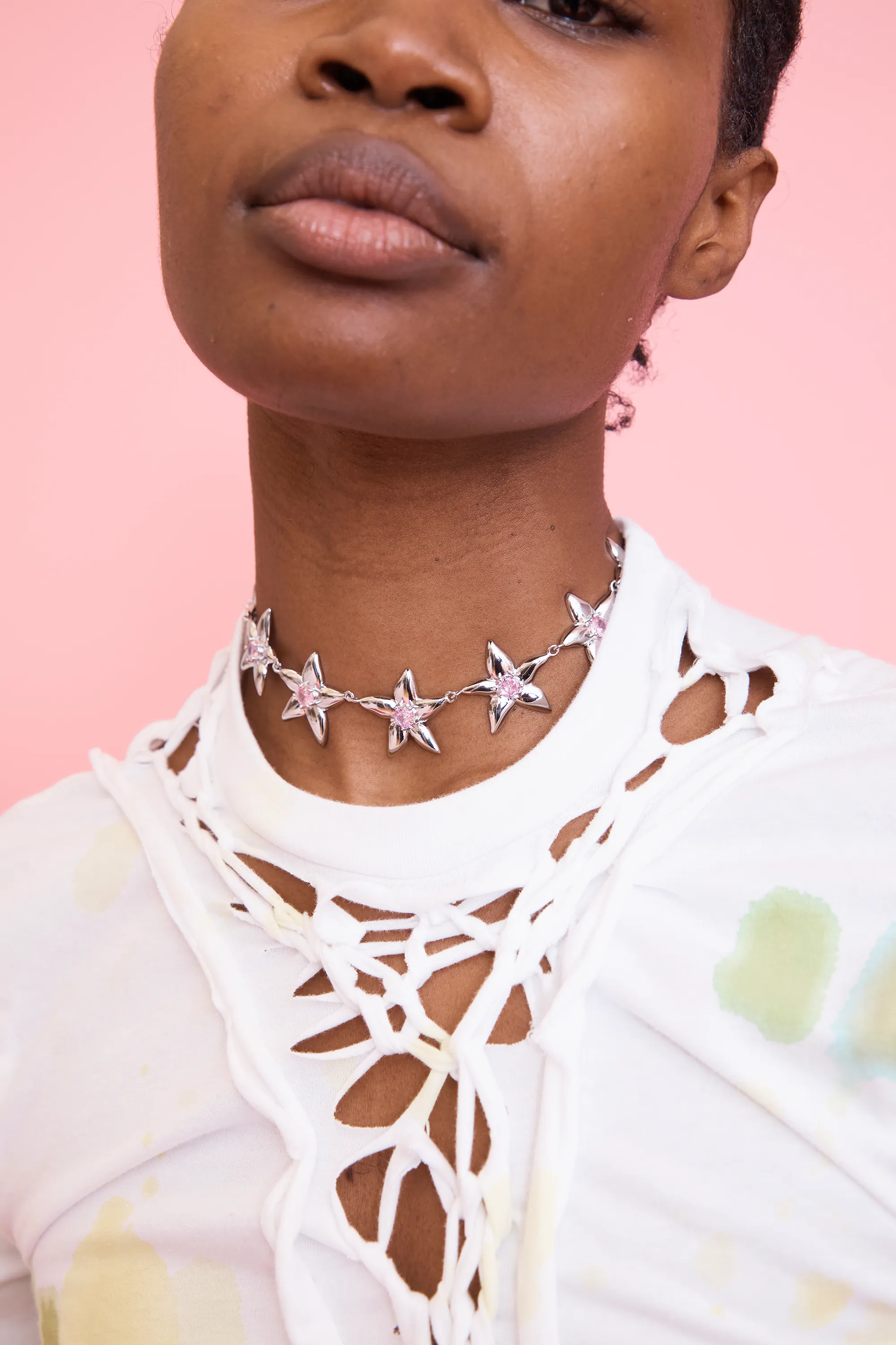 SOFT PINK SUPER STARLINK NECKLACE