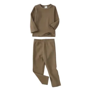 Soft Sanded Kids Tales Loungewear - Dark Brown