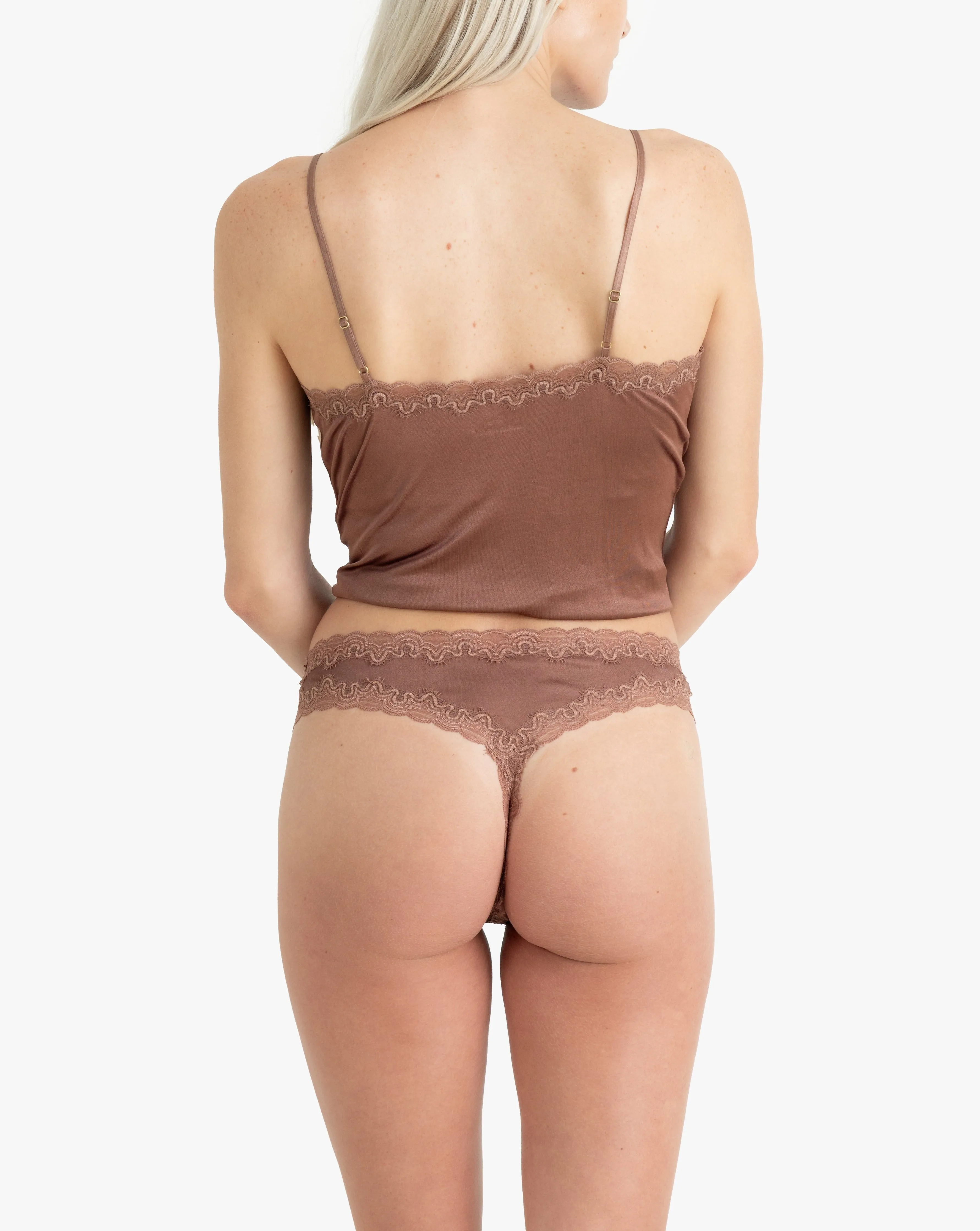 Soft Silk Thong Underwear