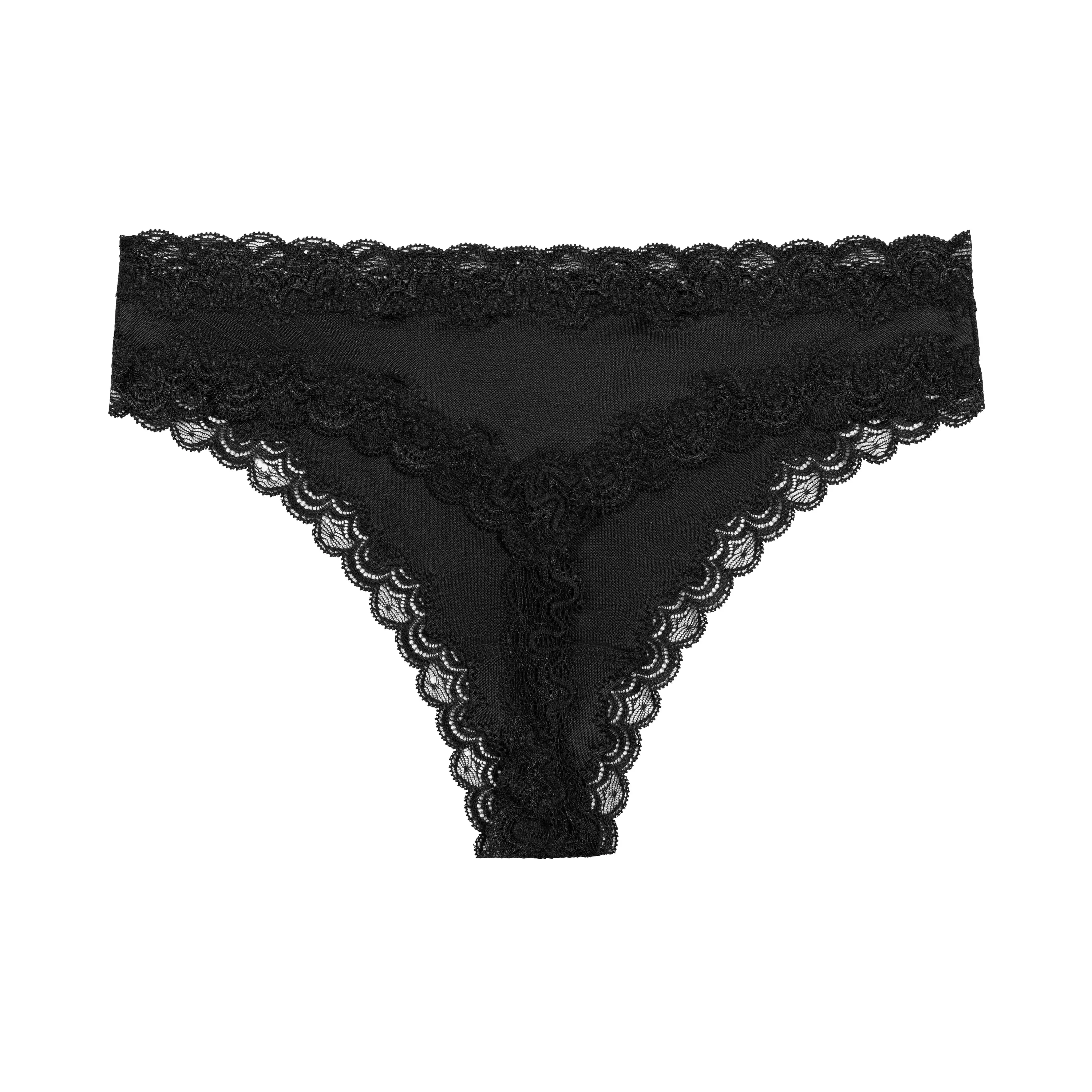 Soft Silk Thong Underwear