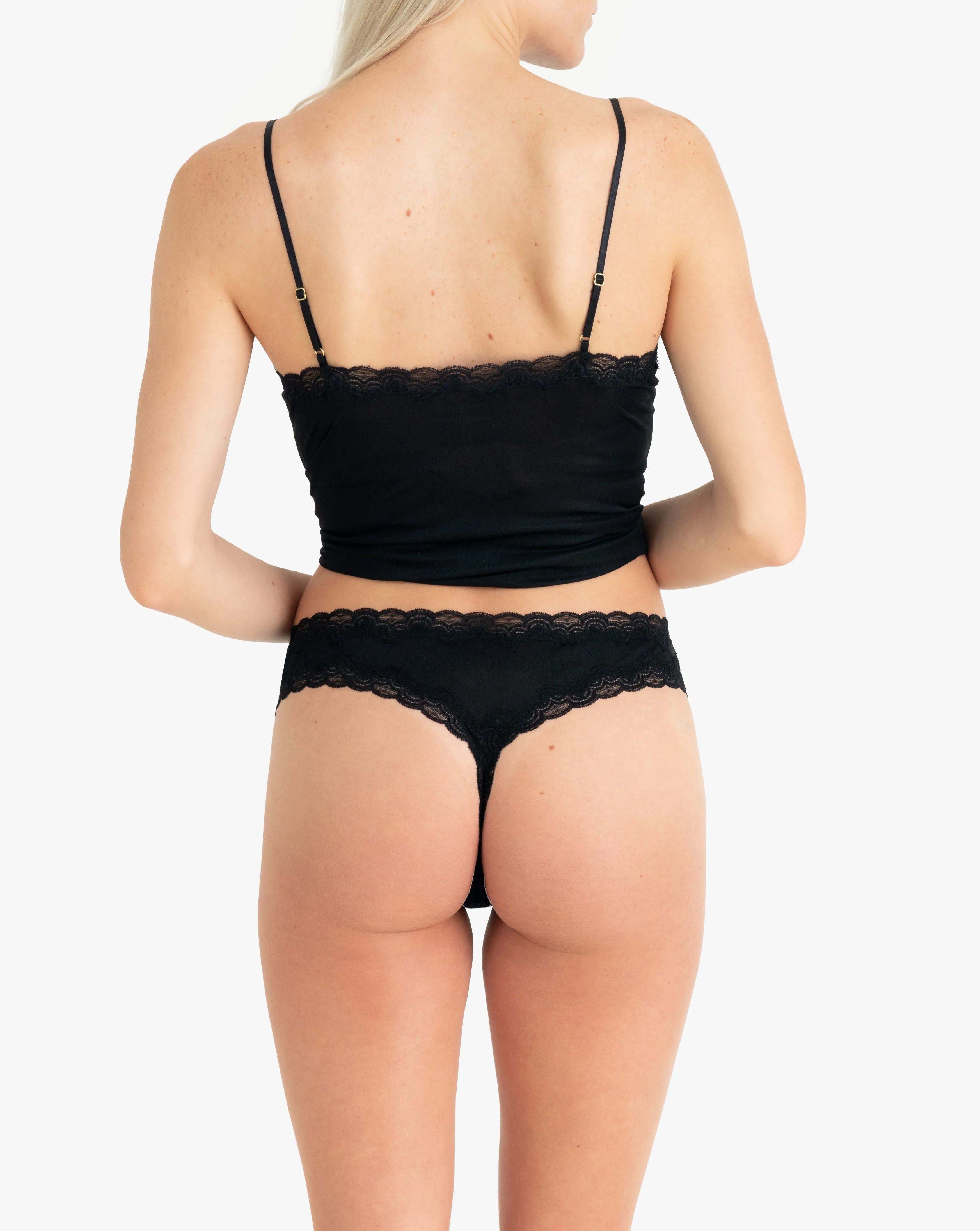 Soft Silk Thong Underwear