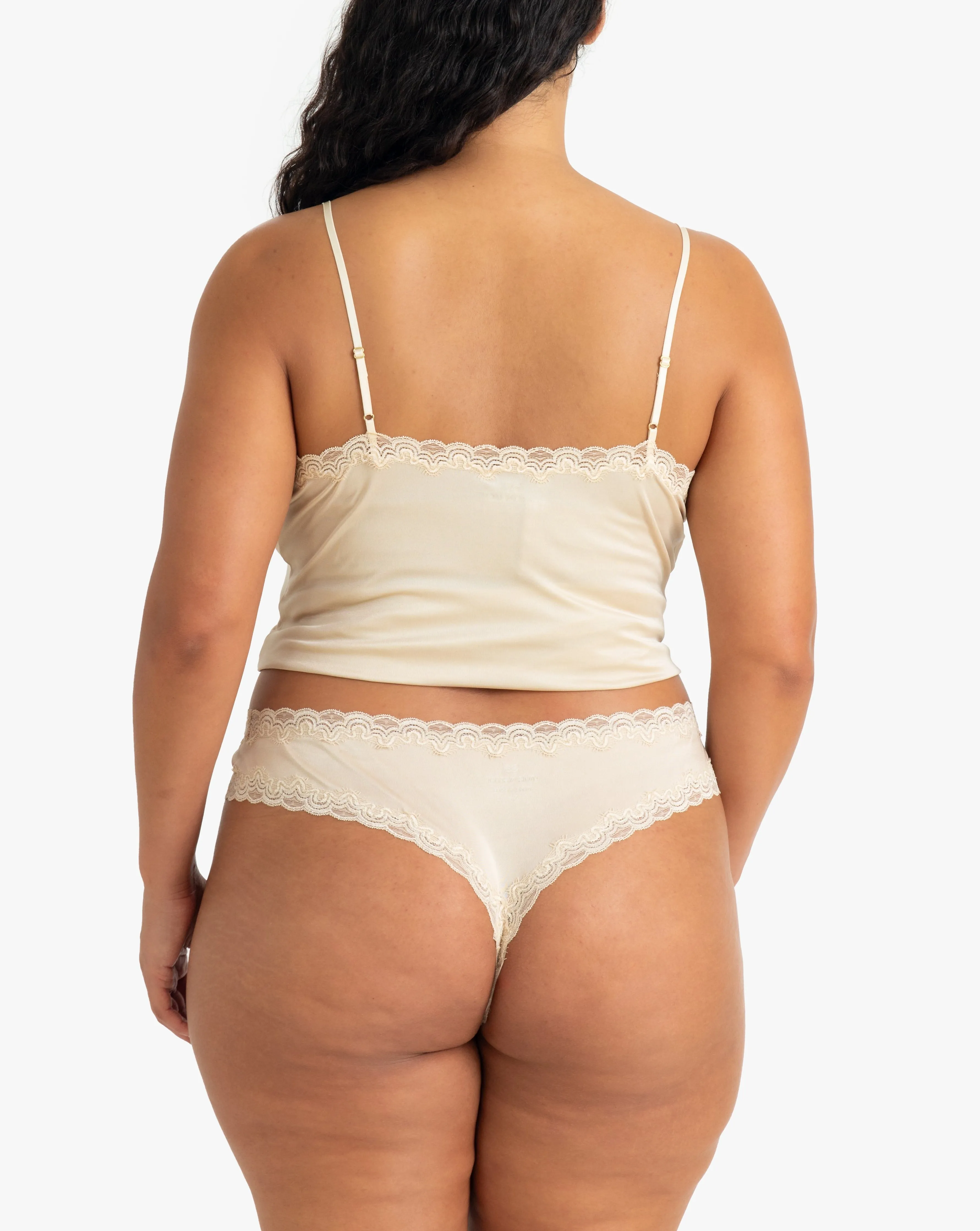 Soft Silk Thong Underwear