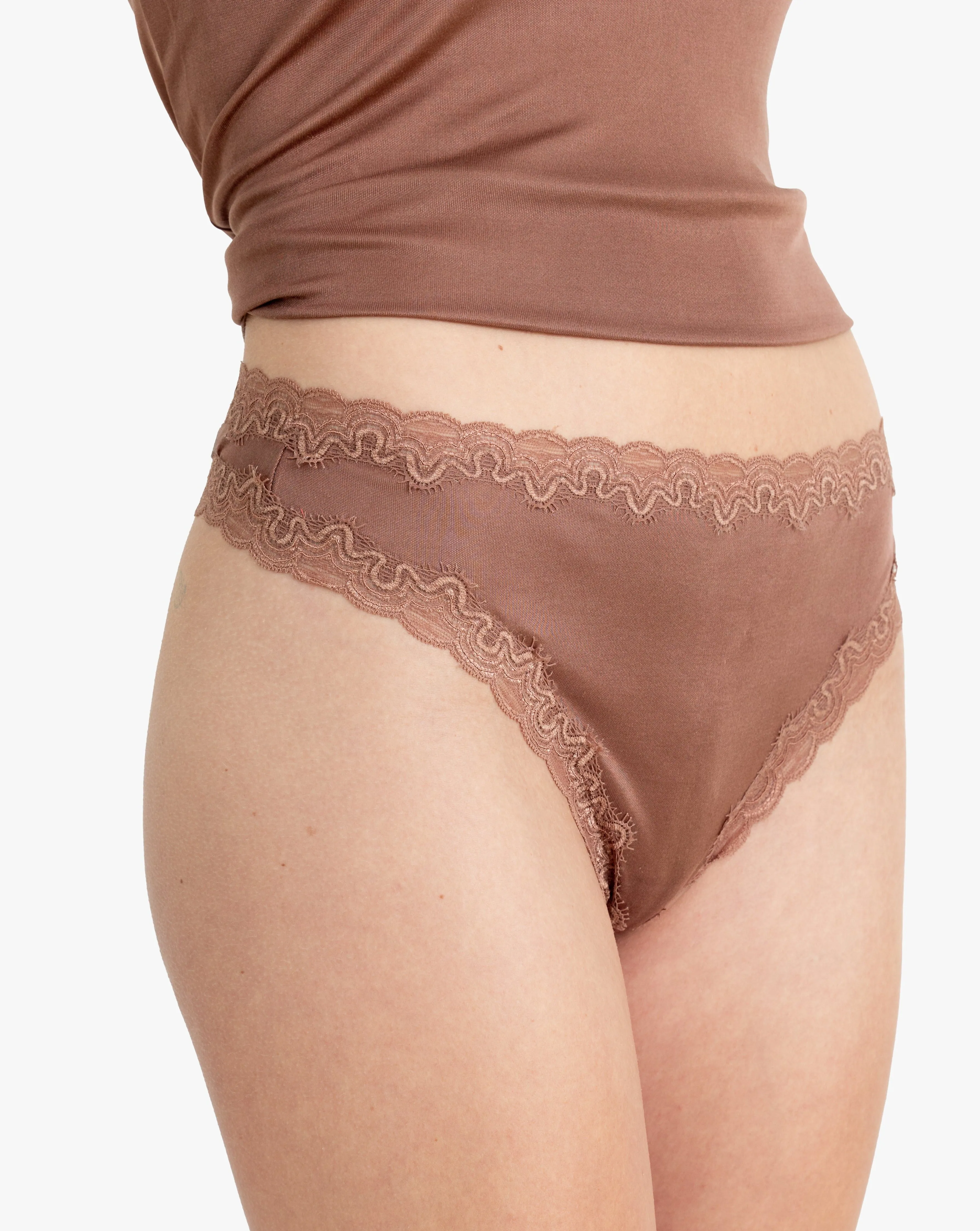 Soft Silk Thong Underwear