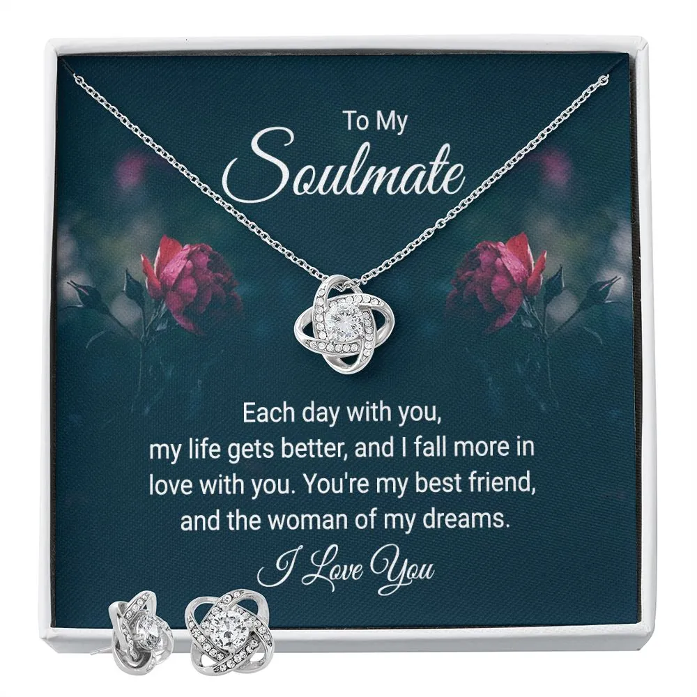 Soulmate Love Knot Jewelry Set-Each day with you