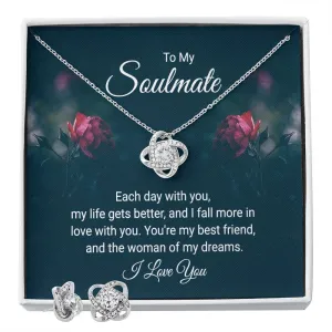 Soulmate Love Knot Jewelry Set-Each day with you