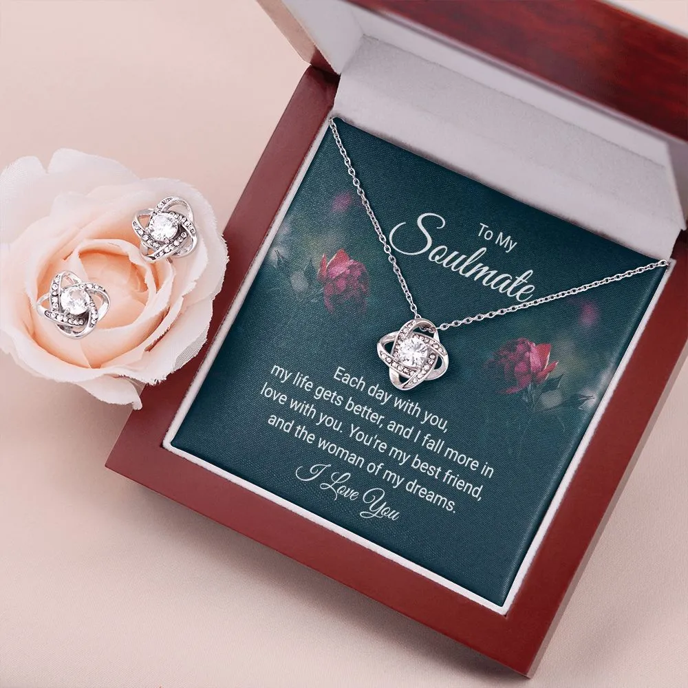 Soulmate Love Knot Jewelry Set-Each day with you