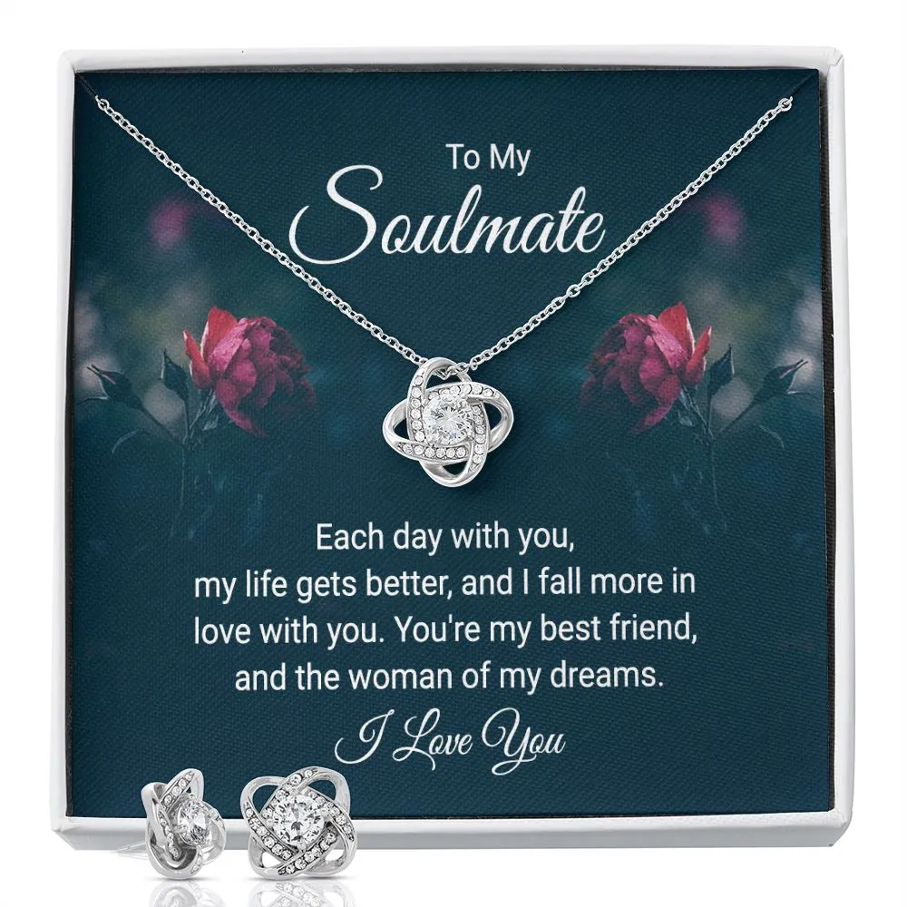 Soulmate Love Knot Jewelry Set-Each day with you