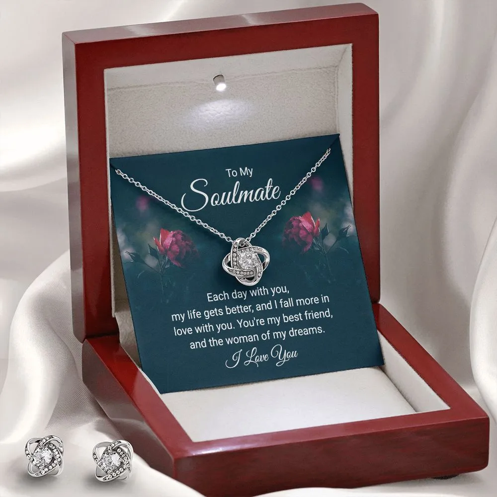 Soulmate Love Knot Jewelry Set-Each day with you