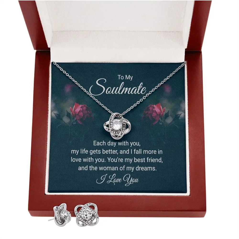 Soulmate Love Knot Jewelry Set-Each day with you