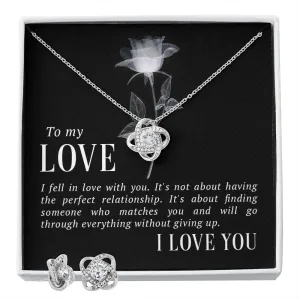 Soulmate Love Knot Jewelry Set-I fell in love with you
