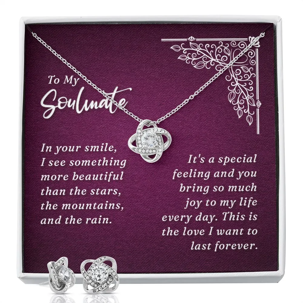 Soulmate Love Knot Jewelry Set-In your smile