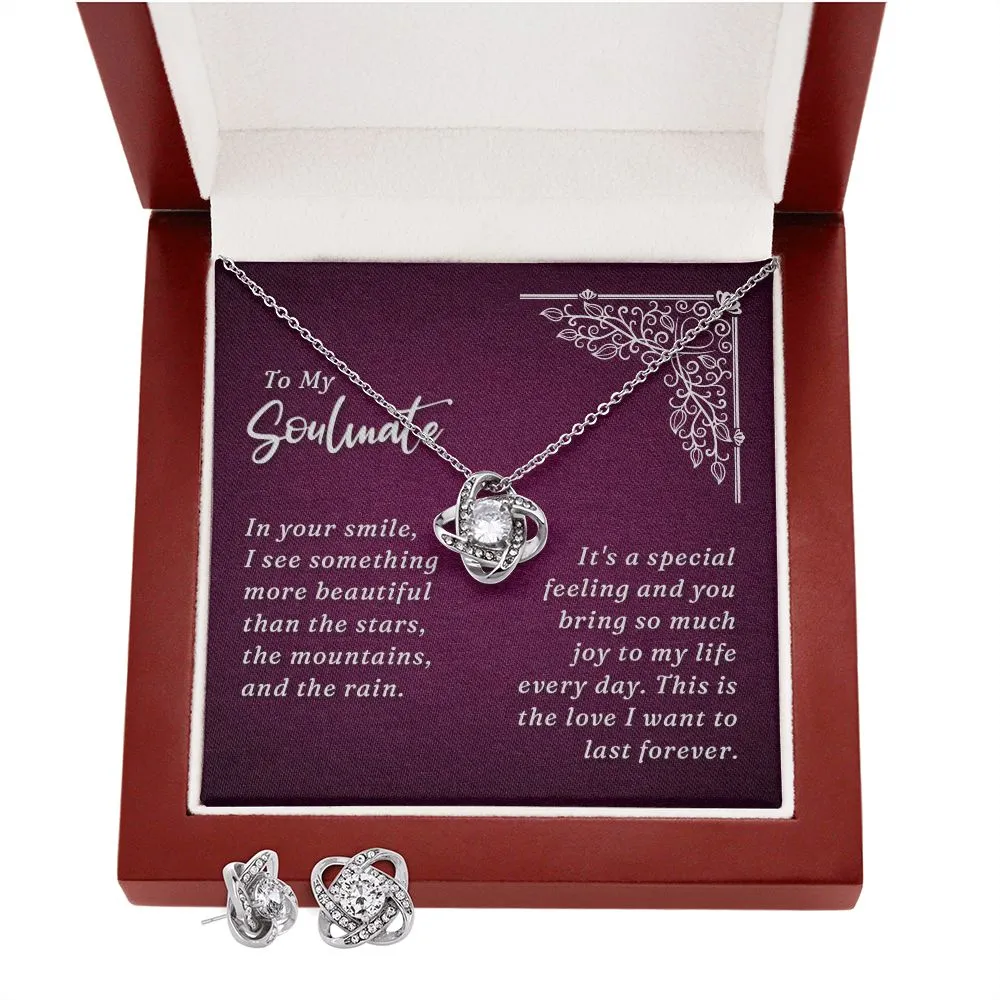 Soulmate Love Knot Jewelry Set-In your smile