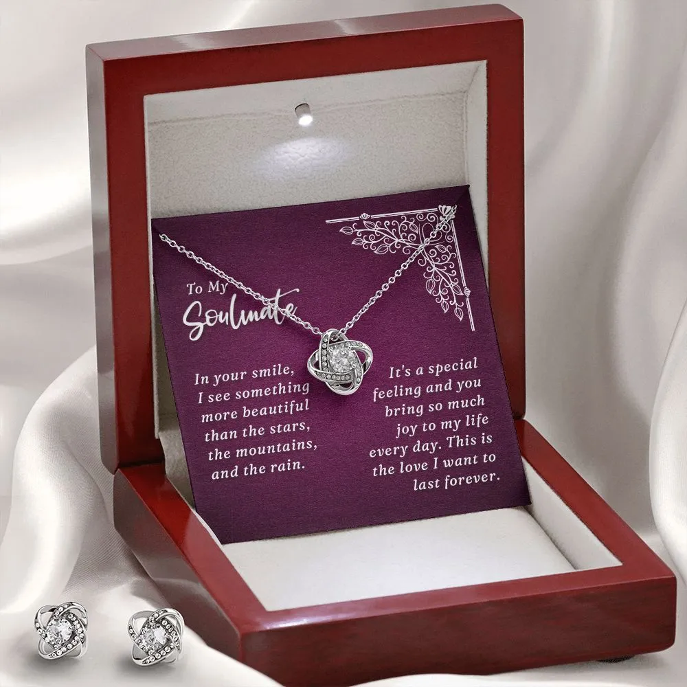 Soulmate Love Knot Jewelry Set-In your smile
