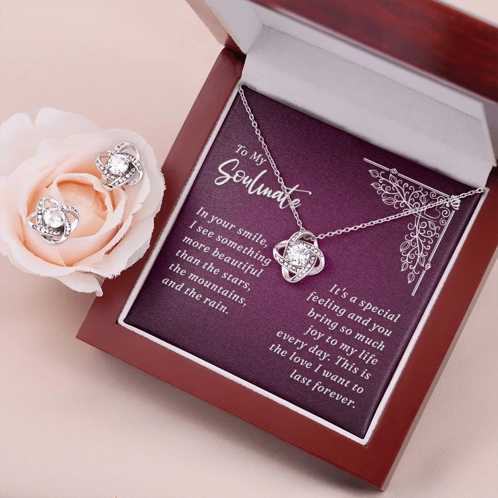 Soulmate Love Knot Jewelry Set-In your smile