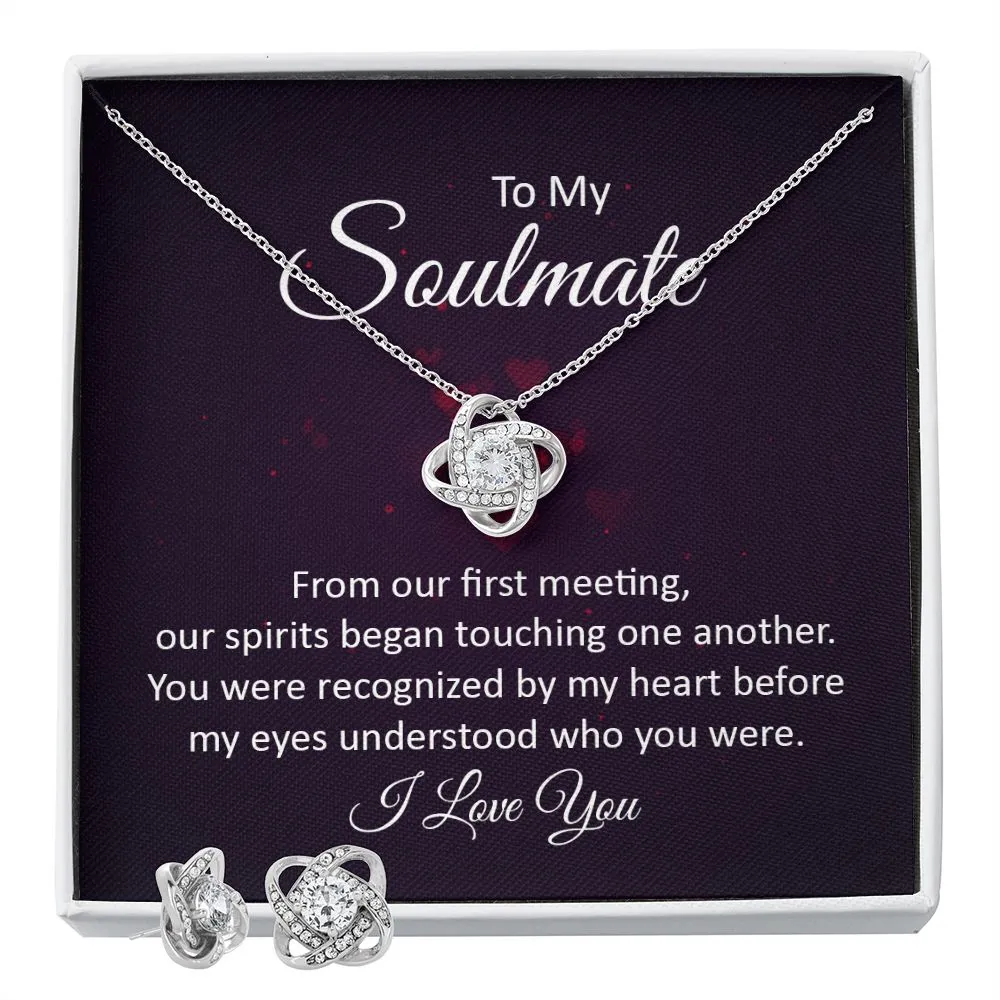 Soulmate Love Knot Jewelry Set-Our first meeting