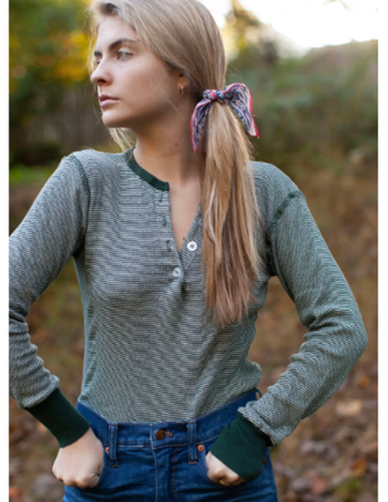 Split Neck Henley