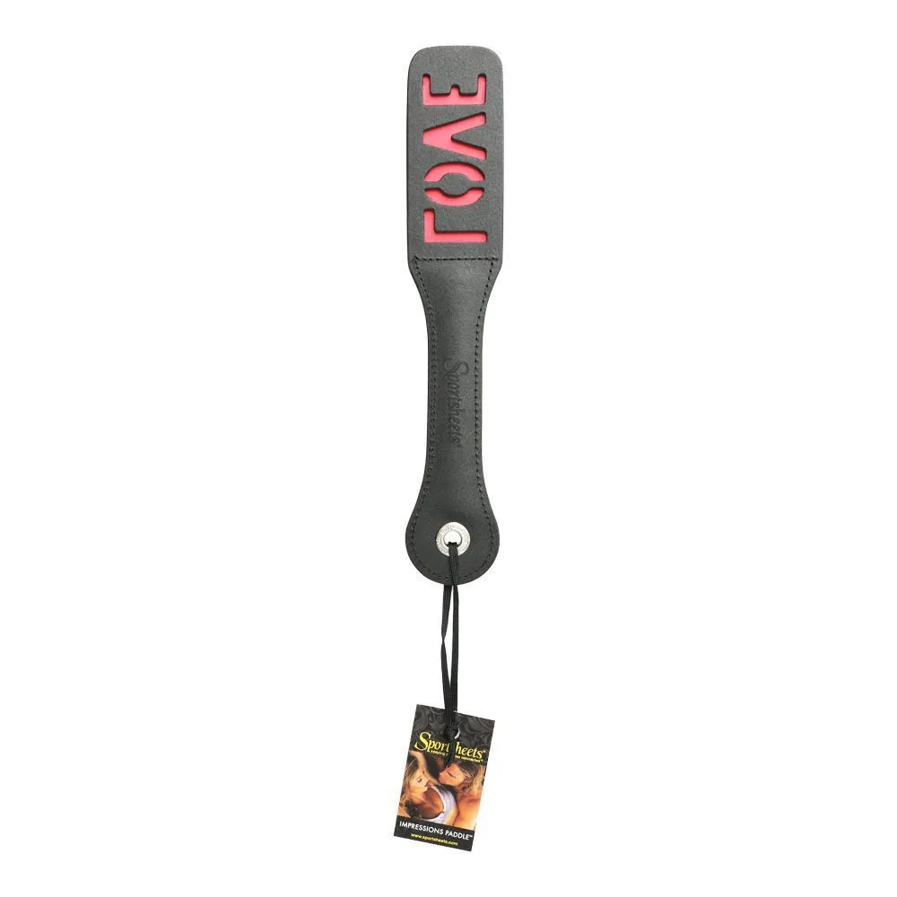 Sportsheets Sportsheets Leather Love Impression Paddle