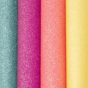 Spring Rainbow Solid Glitter Felt Collection