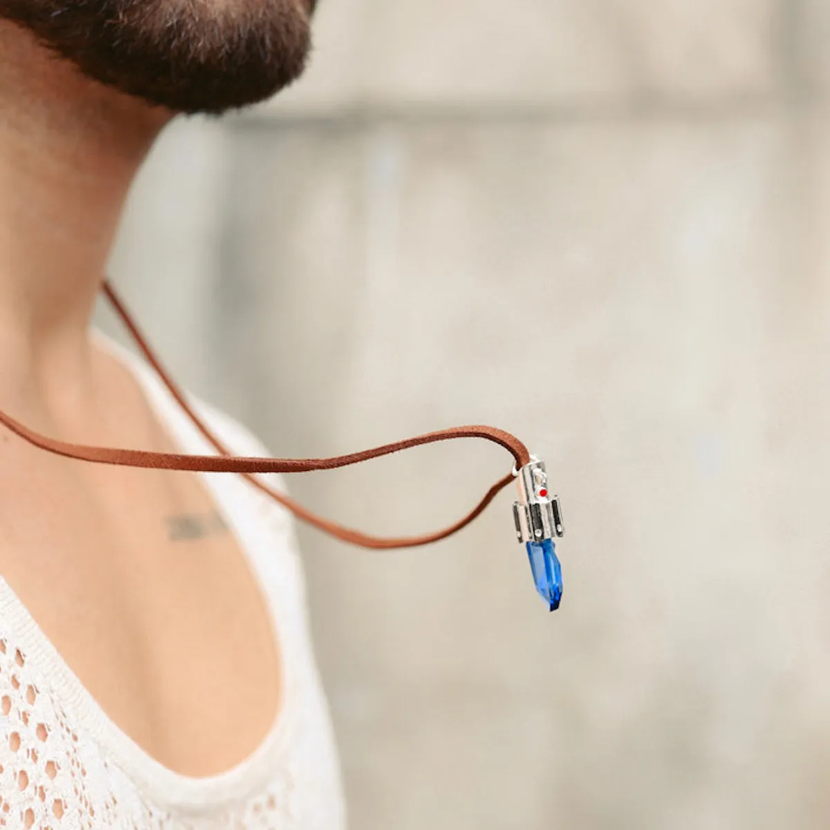 Star Wars X RockLove Skywalker Legacy Kyber Crystal Necklace