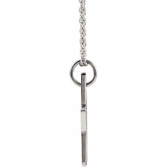 Sterling Silver 12x12 mm Star 16-18" Necklace