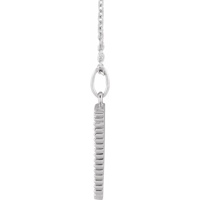 Sterling Silver Crescent 16-18" Necklace