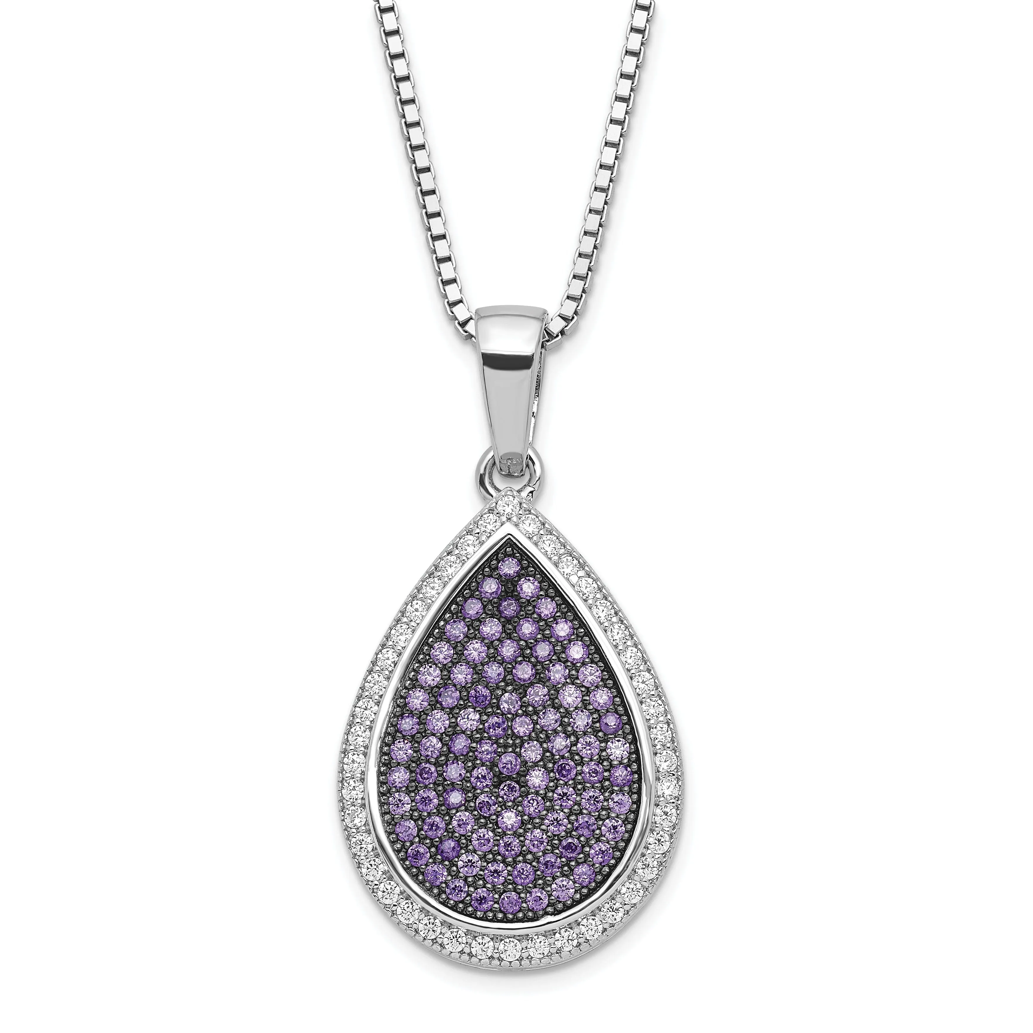 Sterling Silver Cubic Zirconia Necklace