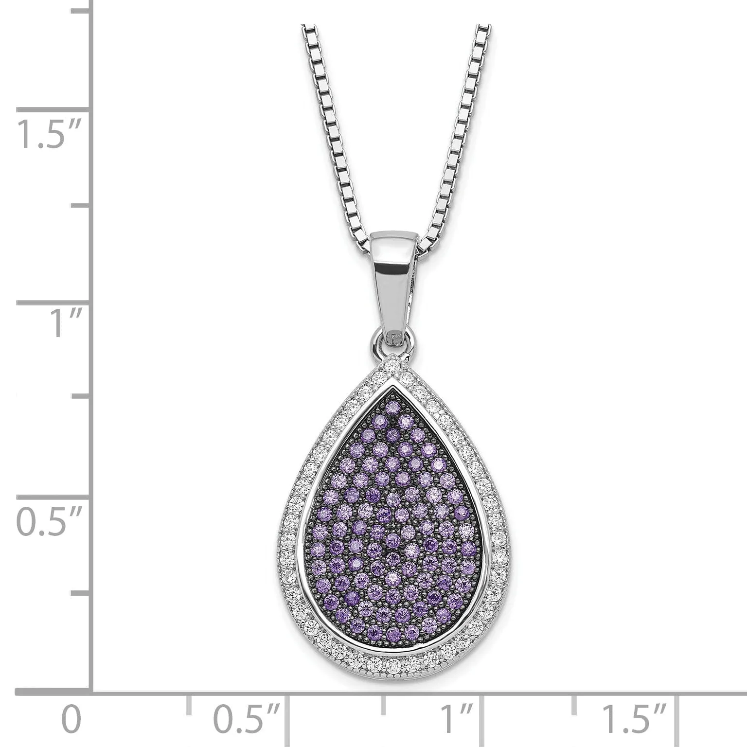 Sterling Silver Cubic Zirconia Necklace