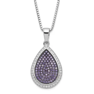 Sterling Silver Cubic Zirconia Necklace