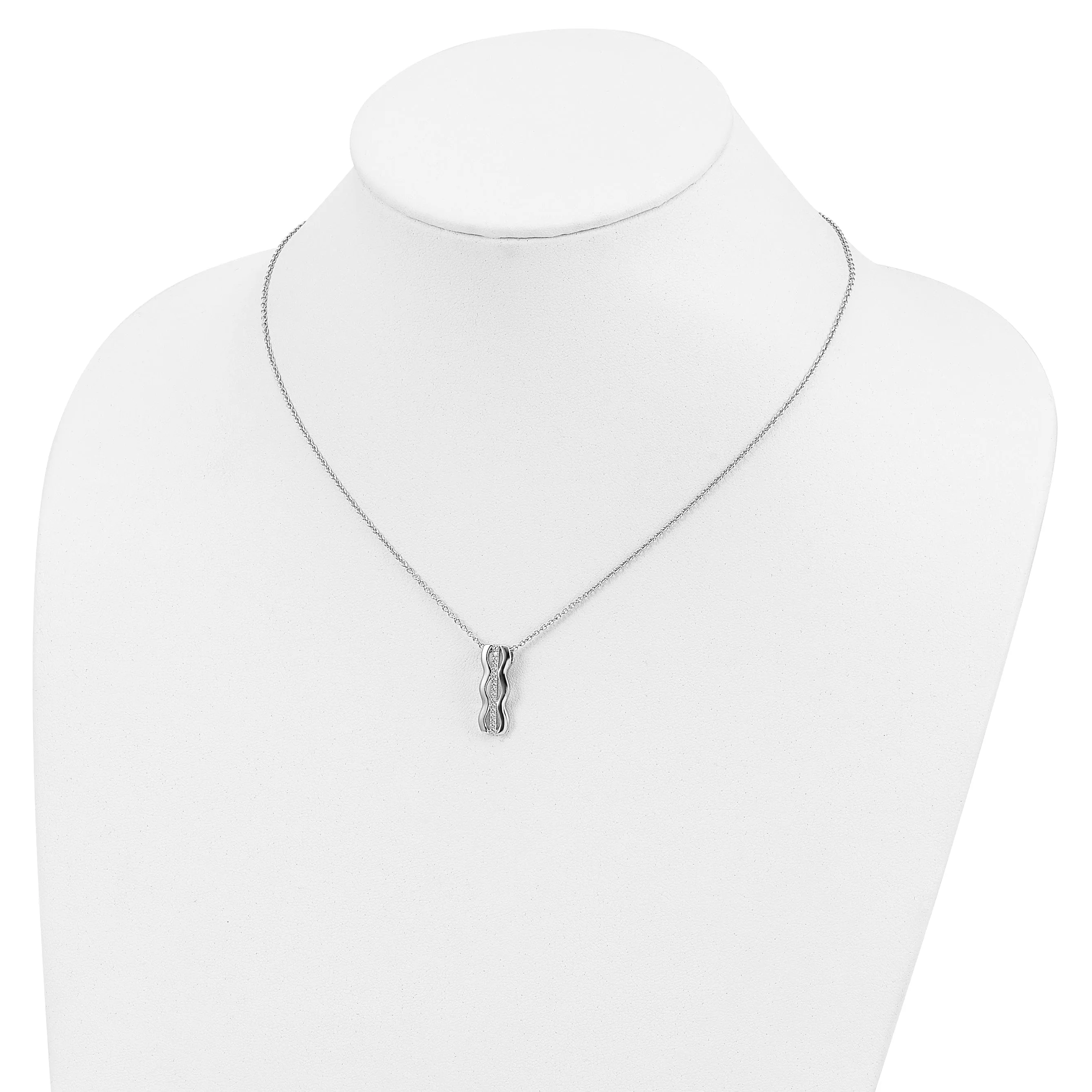Sterling Silver Cubic Zirconia Necklace