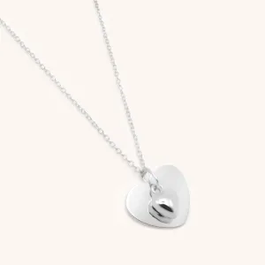 Sterling Silver Lydia Heart Fine Chain Necklace