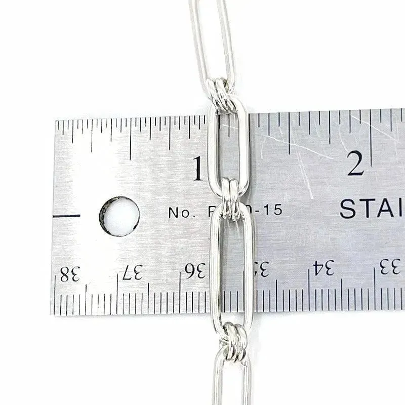 Sterling Silver Oval Link Necklace
