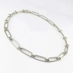 Sterling Silver Oval Link Necklace