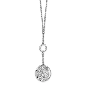 Sterling Silver Rhodium Filigree Necklace