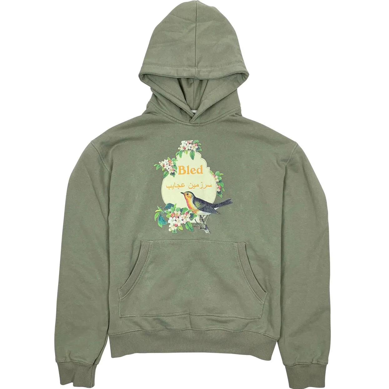 Stonewashed Farsi Wonderland Hoodie - Olive