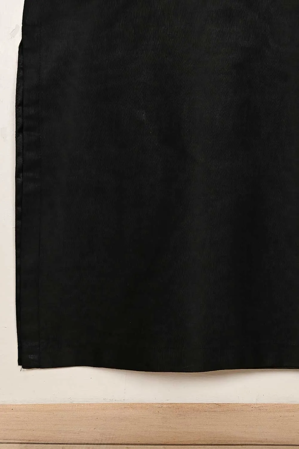 STP-163A-Black - 2Pc Soft Pc Cotton Dress With Soft Pc Cotton Trouser