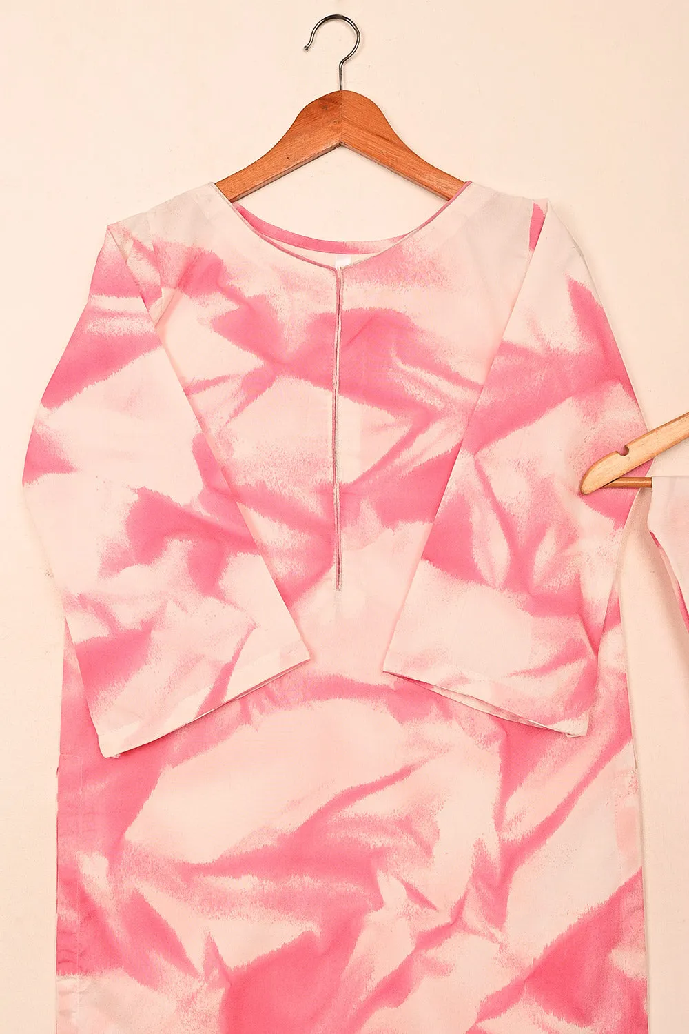 STP-206G-Pink - 2Pc Ready to Wear Spray Contoured Co-Ord Set