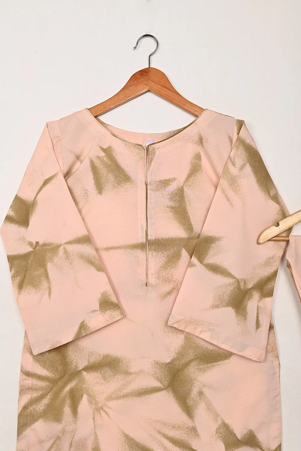 STP-206I-Peachy Pink - 2Pc Ready to Wear Spray Contoured Co-Ord Set
